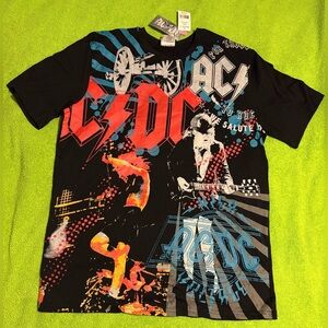 AC/DC Black and Red Graphic Tee